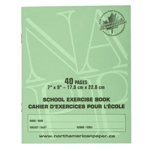NAPP Exercise Books - 7" x 9" - Ruled, RBBR - 40 Pages
